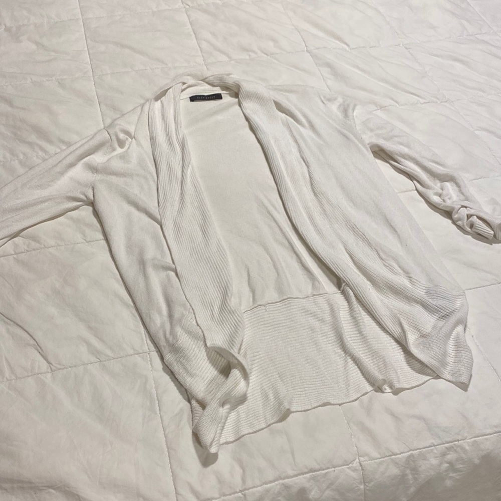 White along Sleeve Cardigan